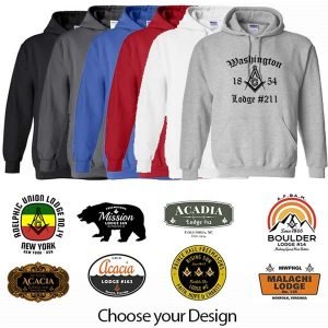 Masonic lodge pull over hoodie